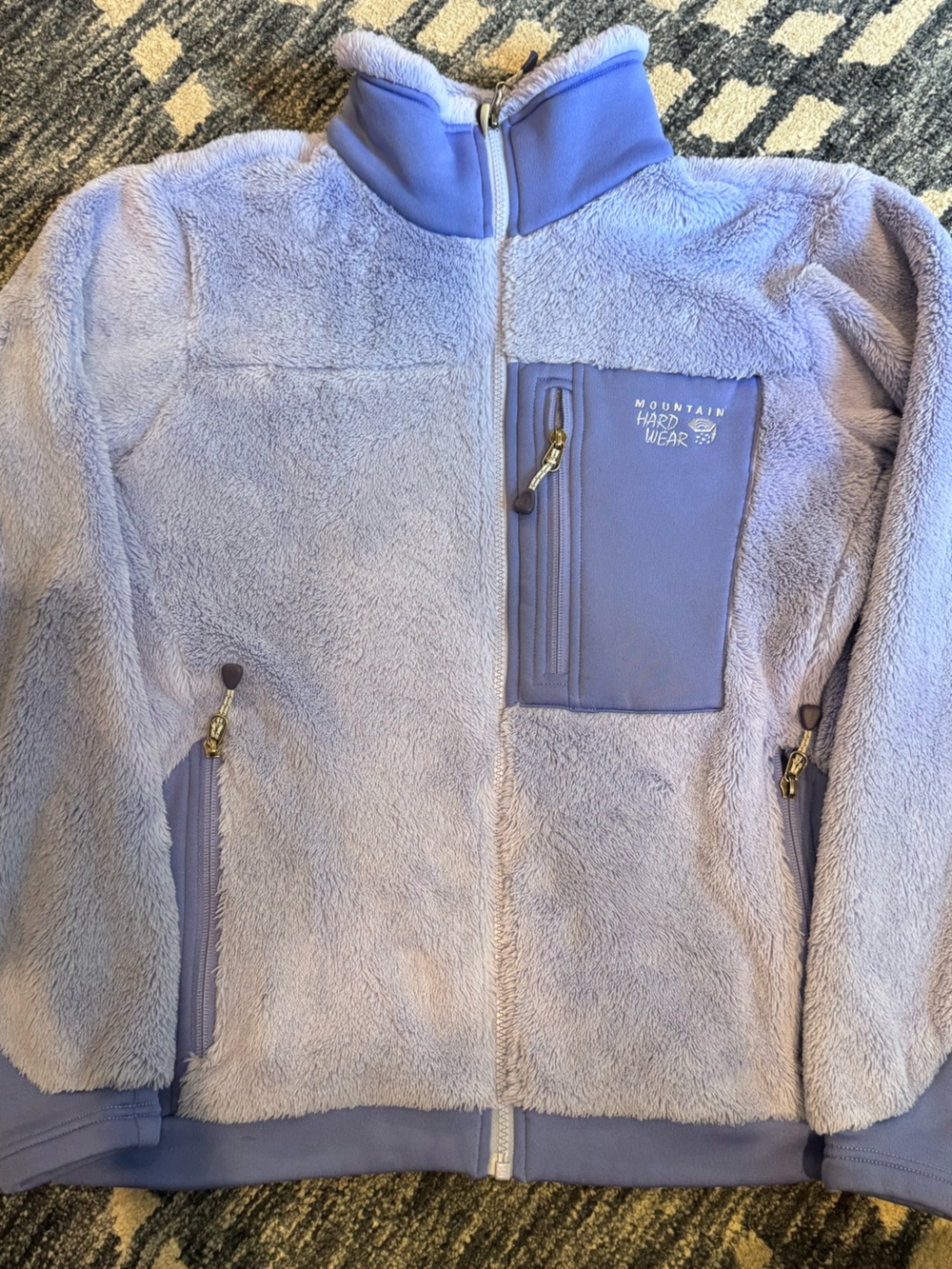 Mountain Hardwear Monkey Woman Periwinkle High Loft Fleece Jacket Women’s Medium